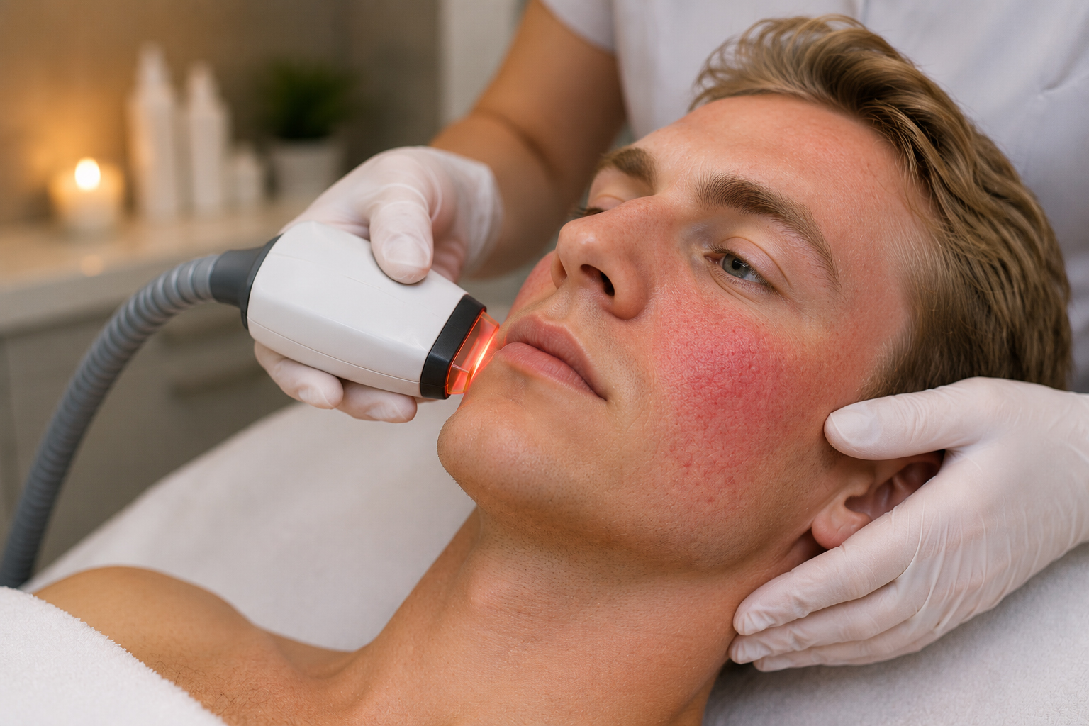 Laser rosacea and facial redness treatment in Perryton, TX