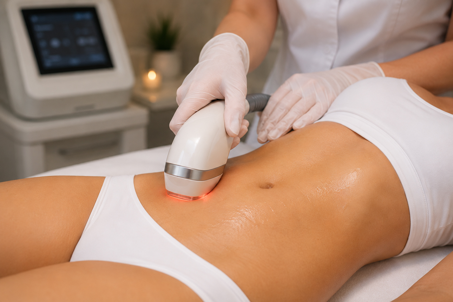 Non-surgical skin tightening treatment for the body